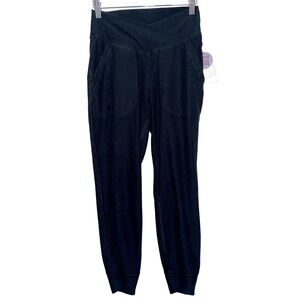 NEW NWOT Abercrombie & Fitch Black Elastic Athletic Joggers Track Pants Size XS